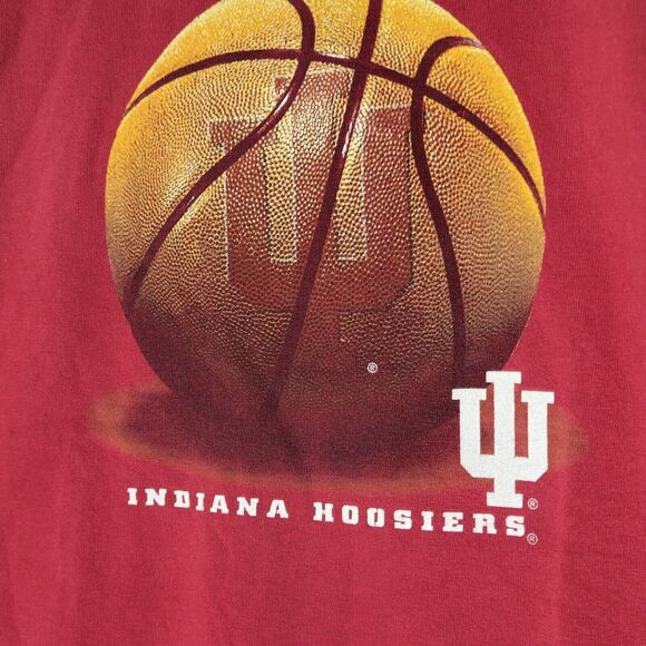 Vintage Indiana IU University Hoosiers Basketball T-Shirt Youth Large College - Picture 2 of 6